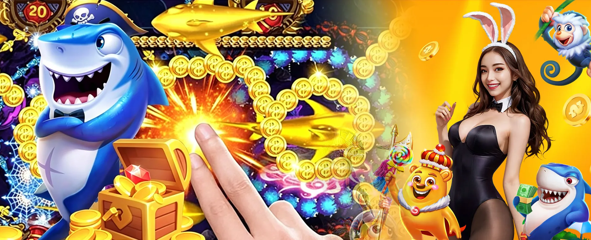 Players engaged in an intense online Tongits poker game, showcasing the thrill of the game with a golden theme.